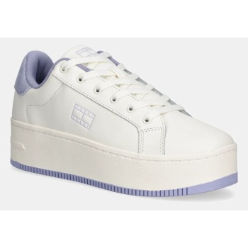 δερμάτινα sneakers tommy jeans tjw