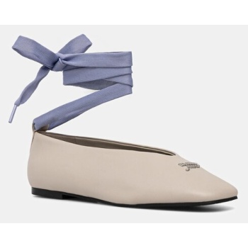 δερμάτινες μπαλαρίνες tommy jeans tjw