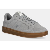  σουέτ sneakers tommy hilfiger th heritage court sneaker suede