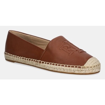 δερμάτινες εσπαντρίγιες lauren ralph