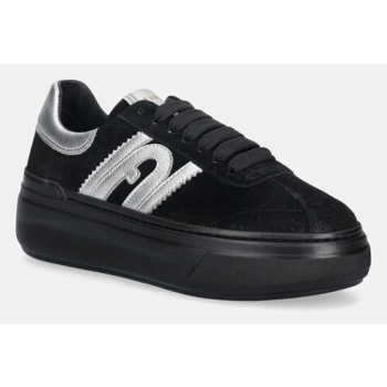 δερμάτινα sneakers furla nuage lace-up