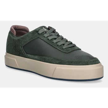 δερμάτινα sneakers calvin klein basket
