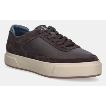 δερμάτινα sneakers calvin klein basket