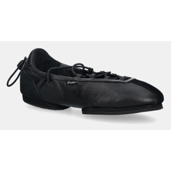 δερμάτινες μπαλαρίνες polo ralph lauren