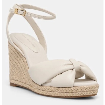 πέδιλα tommy hilfiger th bow high cork