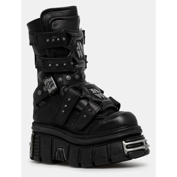 δερμάτινες μπότες new rock crust negro