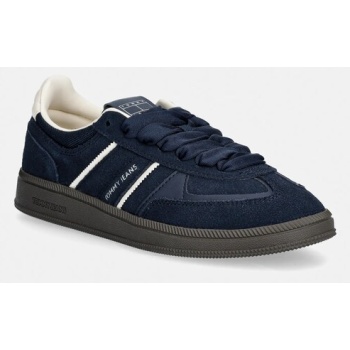 σουέτ sneakers tommy jeans the