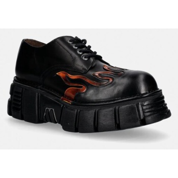 δερμάτινα κλειστά παπούτσια new rock