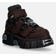  sneakers new rock tordo marron, recipet negro, tower negro ac