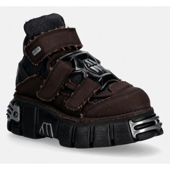sneakers new rock tordo marron, recipet