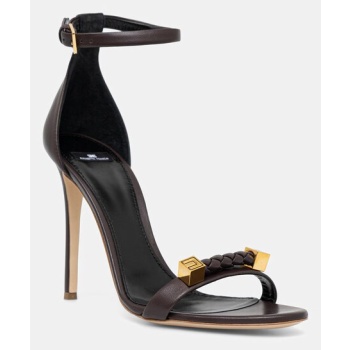 δερμάτινα σανδάλια elisabetta franchi