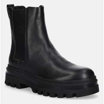 δερμάτινες μπότες τσέλσι calvin klein