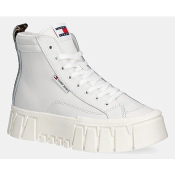 δερμάτινα sneakers tommy jeans tjw vulc