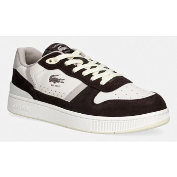 δερμάτινα sneakers lacoste men t-clip