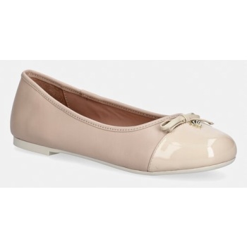 δερμάτινες μπαλαρίνες love moschino