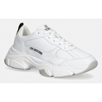 δερμάτινα sneakers love moschino