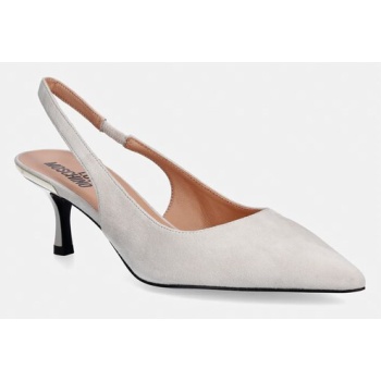 γόβες σουέτ love moschino