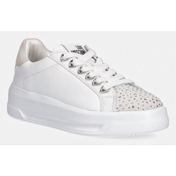 δερμάτινα sneakers love moschino