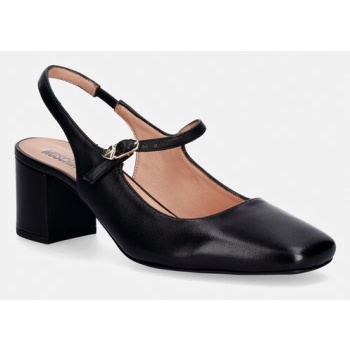 δερμάτινες γόβες love moschino