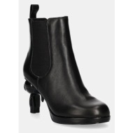  δερμάτινες μπότες τσέλσι karl lagerfeld ikon island