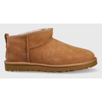 ugg μπότες σουέτ classic ultra mini