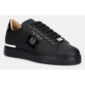 δερμάτινα sneakers philipp plein band in