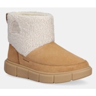  μπότες χιονιού σουέτ sorel sorel explorer iii slip-on cozy wp