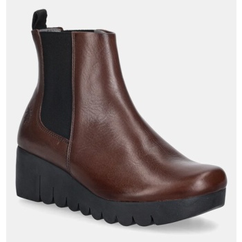 δερμάτινες μπότες τσέλσι fly london