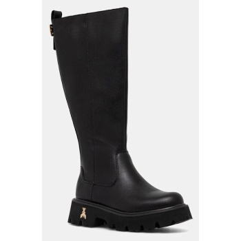 παιδικές δερμάτινες μπότες patrizia pepe