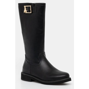 παιδικές δερμάτινες μπότες patrizia pepe