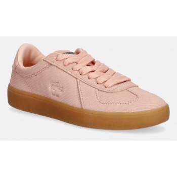 σουέτ sneakers lacoste baseshot pro