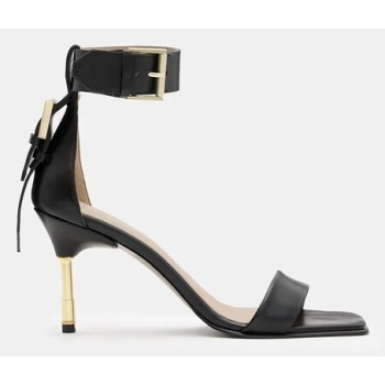 δερμάτινα σανδάλια allsaints noir mid
