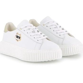 παιδικά δερμάτινα sneakers karl