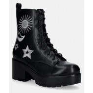  μποτάκια koi footwear astro silver star moon chunky boots