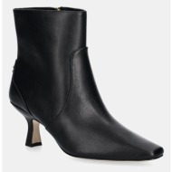  δερμάτινες μπότες coach sculpted c kitten heel leather bootie