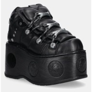  δερμάτινα sneakers new rock itali negro, nomada negro, neptuno / space