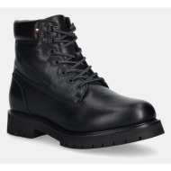  δερμάτινες μπότες πεζοπορίας tommy hilfiger flex th outdoor rs lth boot