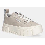  δερμάτινα sneakers tommy jeans tjw vulc flatform leather