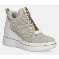  sneakers michael michael kors emmy wedge zip slip on