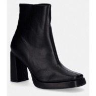  μποτάκια koi footwear halla black heeled boots