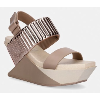 united nude σανδάλια σε σφήνα δερμάτινα