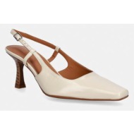  billi bi στιλέτο με ανοιχτό τακούνι δερμάτινα