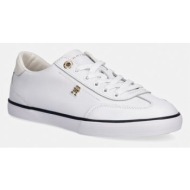 tommy hilfiger th chic low profile vulc πάνινα sneakers γυναικεία δερμάτινα