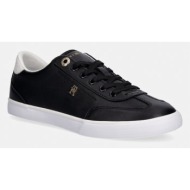  tommy hilfiger th chic low profile vulc sneakers γυναικεία δερμάτινα
