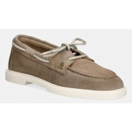  tommy hilfiger γυναικεία μοκασίνια σουέτ