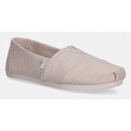  toms εσπαντρίγιες επίπεδο τακούνι γυναικεία alpargata classic