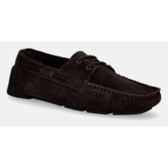  calvin klein μοκασίνια ανδρικά σουέτ driver boat su