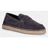  calvin klein εσπαντρίγιες ανδρικές σουέτ espadrille loafer band su