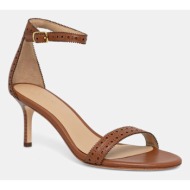  lauren ralph lauren σανδάλια ψηλοτάκουνα δερμάτινα allie m