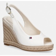  tommy hilfiger σανδάλια σε σφήνα flag high wedge espad slingback